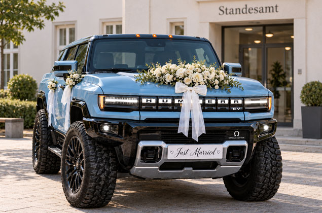 Hummer EV als optionale Ergänzung zur Veranstaltung bei Destino